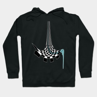 Liquid blue artwork Hoodie